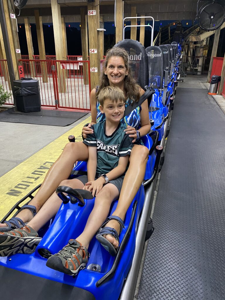The mountain coaster at Anakeesta in Great Smokies