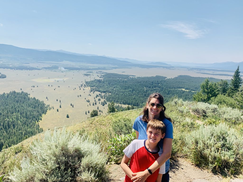 Rolling mountains of Big Sky, Montana near Yellowstone National park