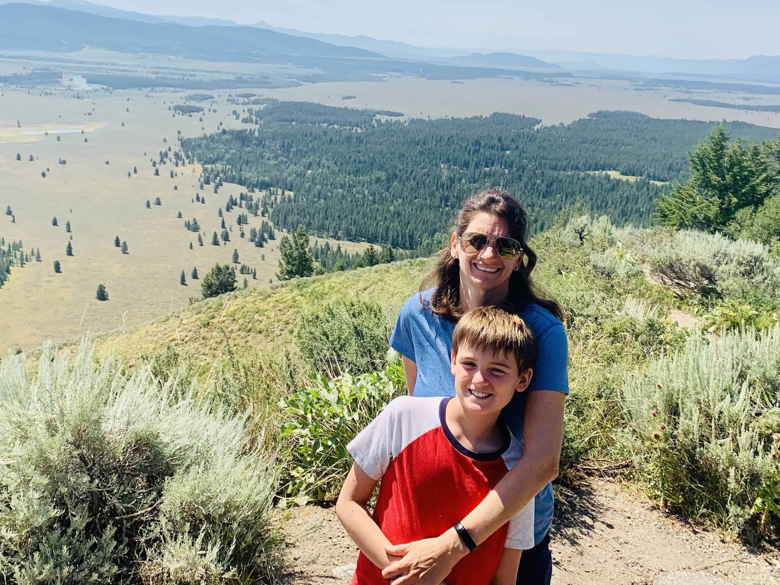 Rolling mountains of Big Sky, Montana near Yellowstone National park