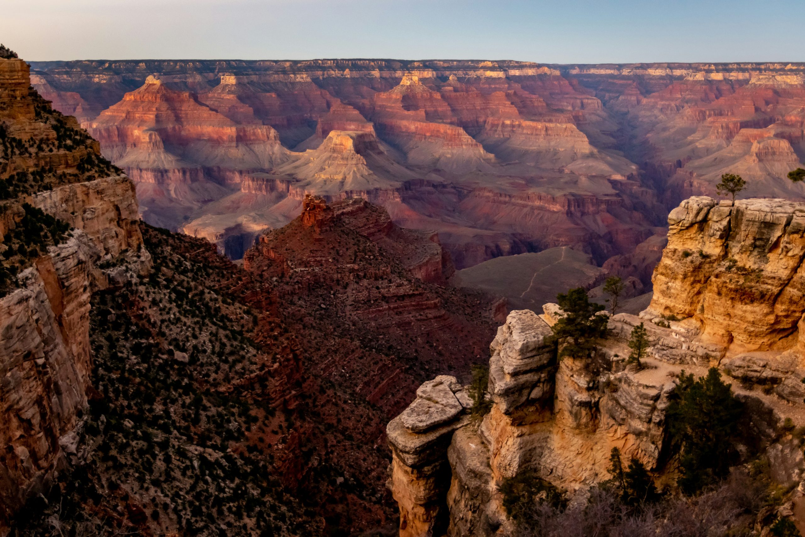 South Rim overlook of Grand Canyon National park