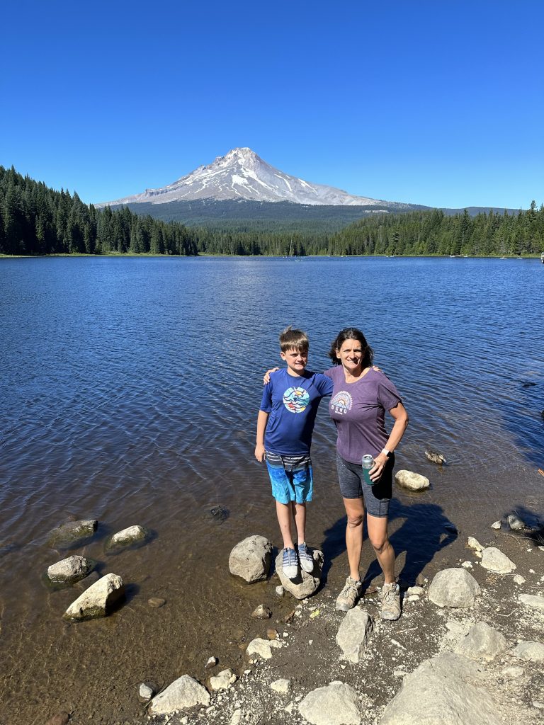 Mt. Bachelor from the Cascades Lake Scenic Highway near Bend Oregon