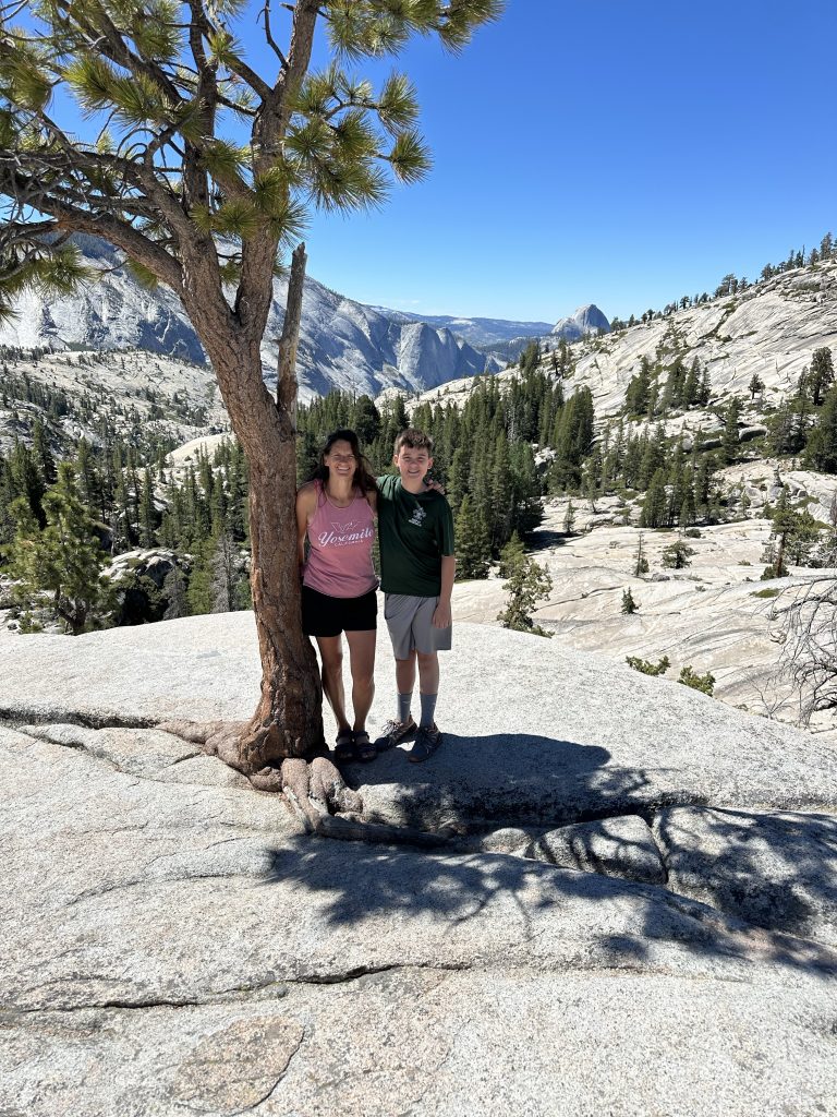The view from Olmsted Point at Yosemite National Park