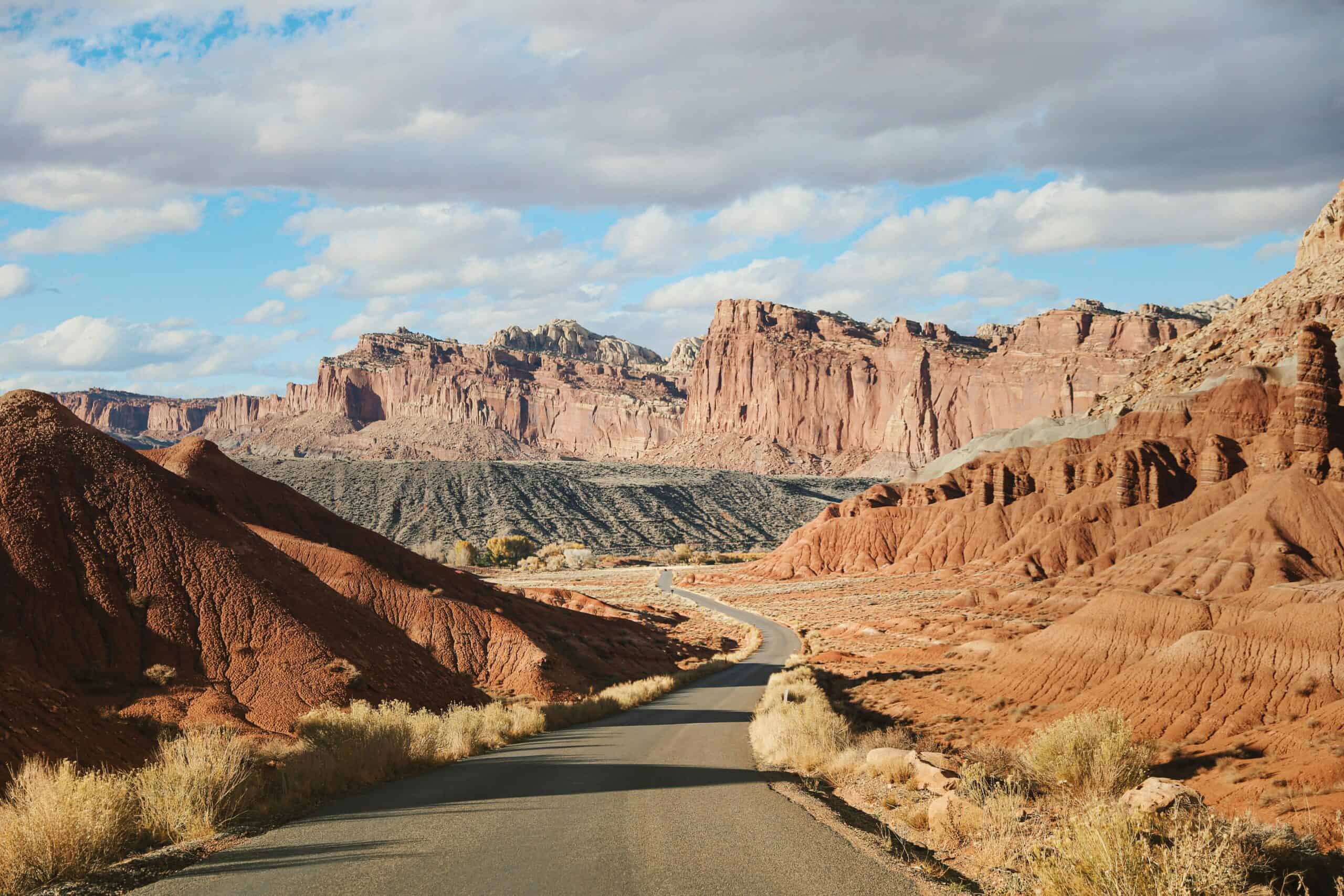 Scenic drive in Fruita Historic region of Capitol Reef National Park, the underrated gem of the Utah Might 5