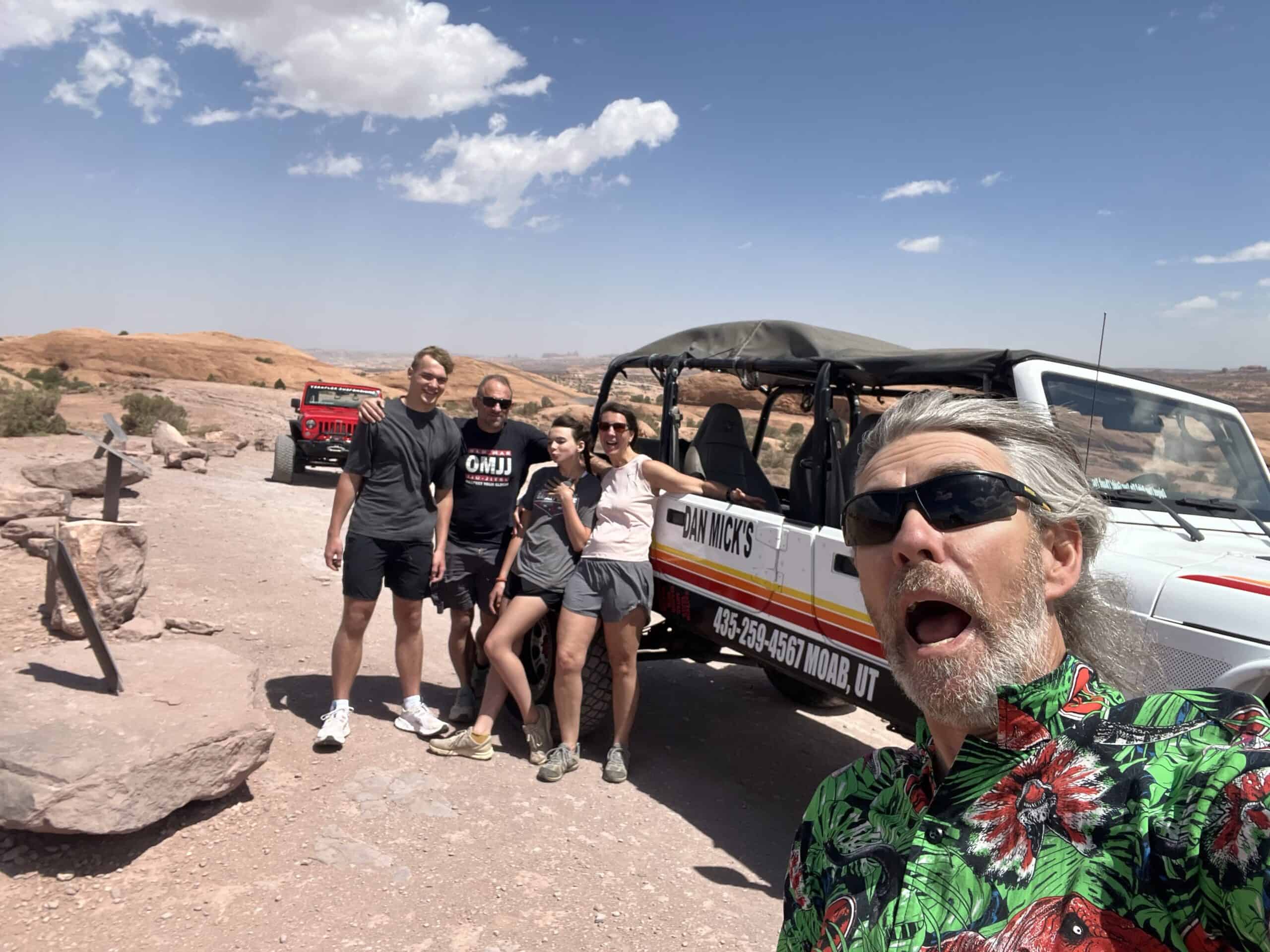 Family national park jeep adventure