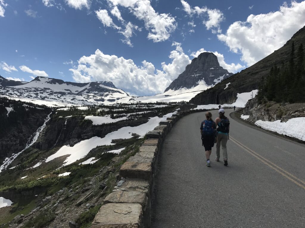 Walking the Going to the Sun Road Glacier National Park
