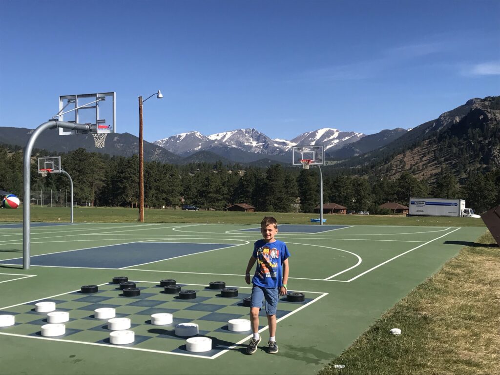 Chess with a view at the YMCA Estes Park, the best family friendly resort