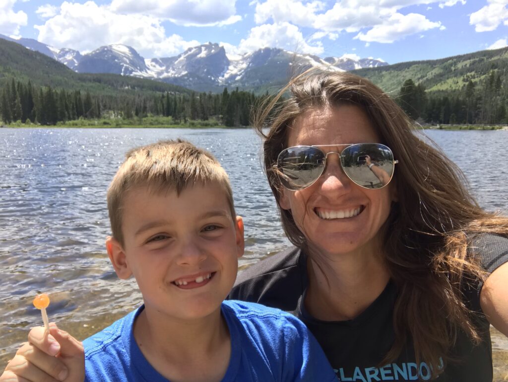Lake hike at Rocky Mountain National Park