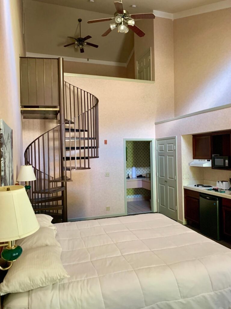 Loft room at Yosemite View Lodge - great option for families