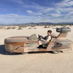 Driving a landspeeder at OutpostX in Utah, near Zion National Park