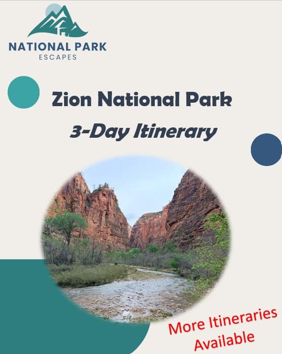 Free Itinerary for Zion, Grand Canyon, Yellowstone National Park, Grand Tetons National Park and more