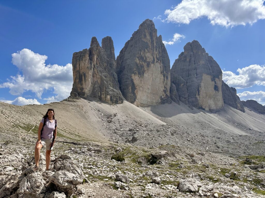 Tre Cime, one of the most famous hikes in the Dolomites in Italy